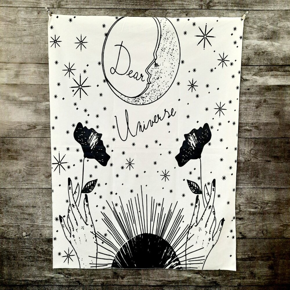 Dear Universe Minimalist Wall Tapestry